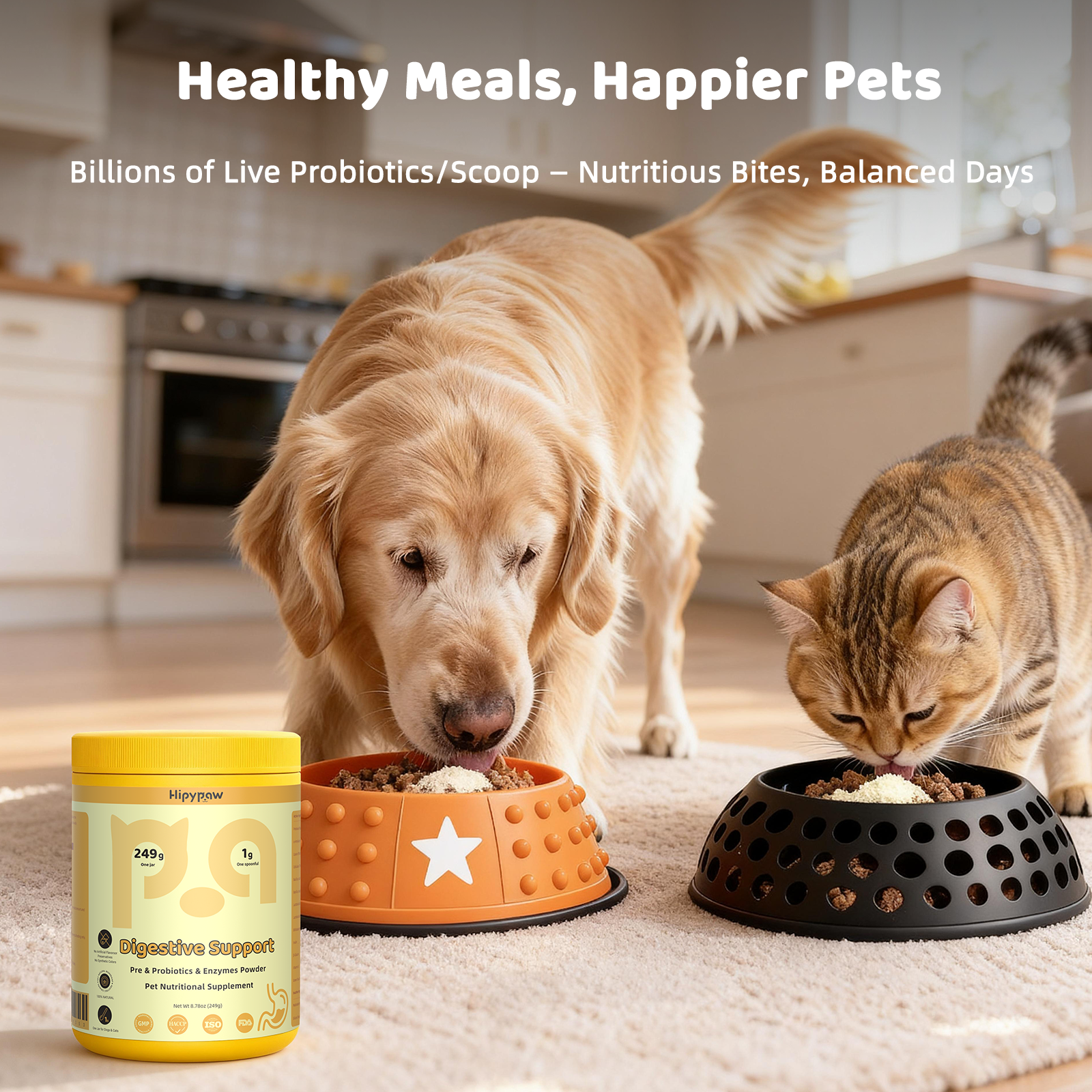 Probiotic Powder for Dogs & Cats – Gut & Digestive Health——8.78 oz