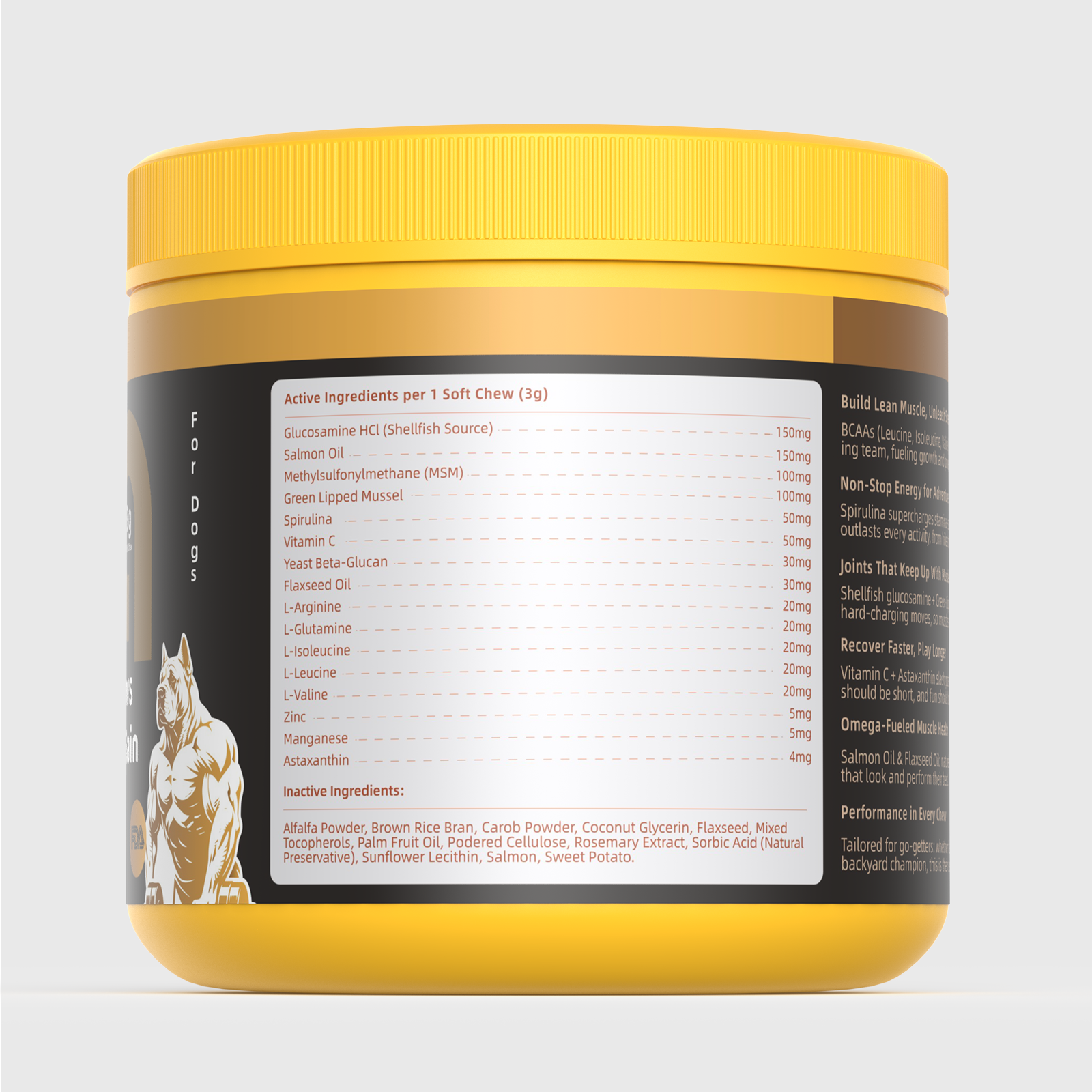 Muscle Builder & Performance Soft Chews—Salmon Flavor