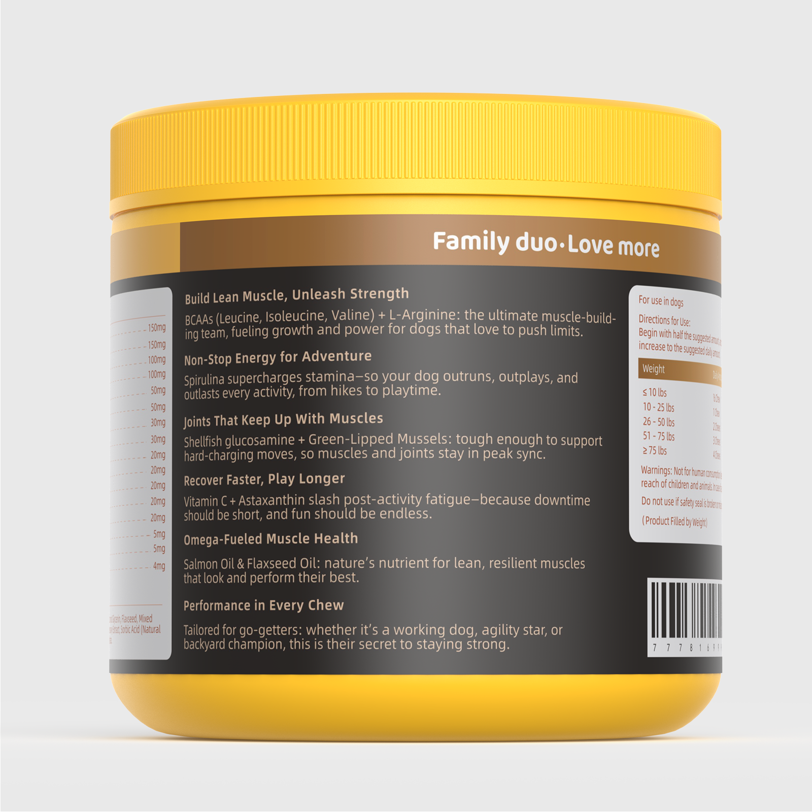 Muscle Builder & Performance Soft Chews—Salmon Flavor