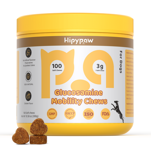 Hip & Joint Support Soft Chews with Glucosamine & Chondroitin—Chicken Flavor
