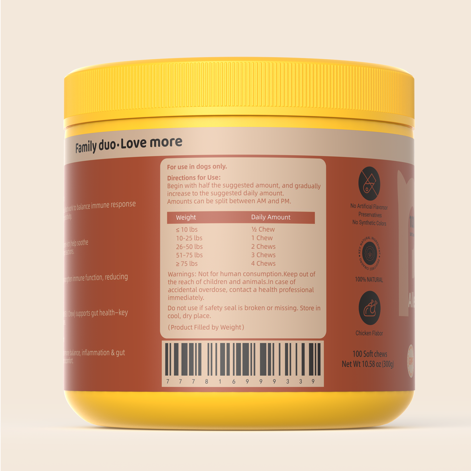 Allergy & Immune Bites for Dogs—Chicken Flavor