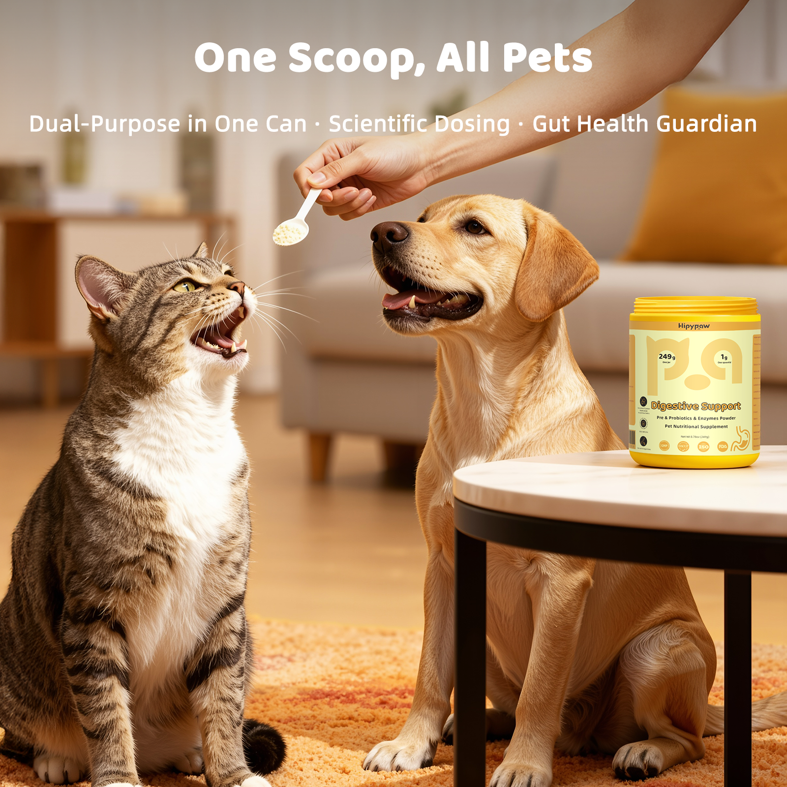 Probiotic Powder for Dogs & Cats – Gut & Digestive Health——8.78 oz