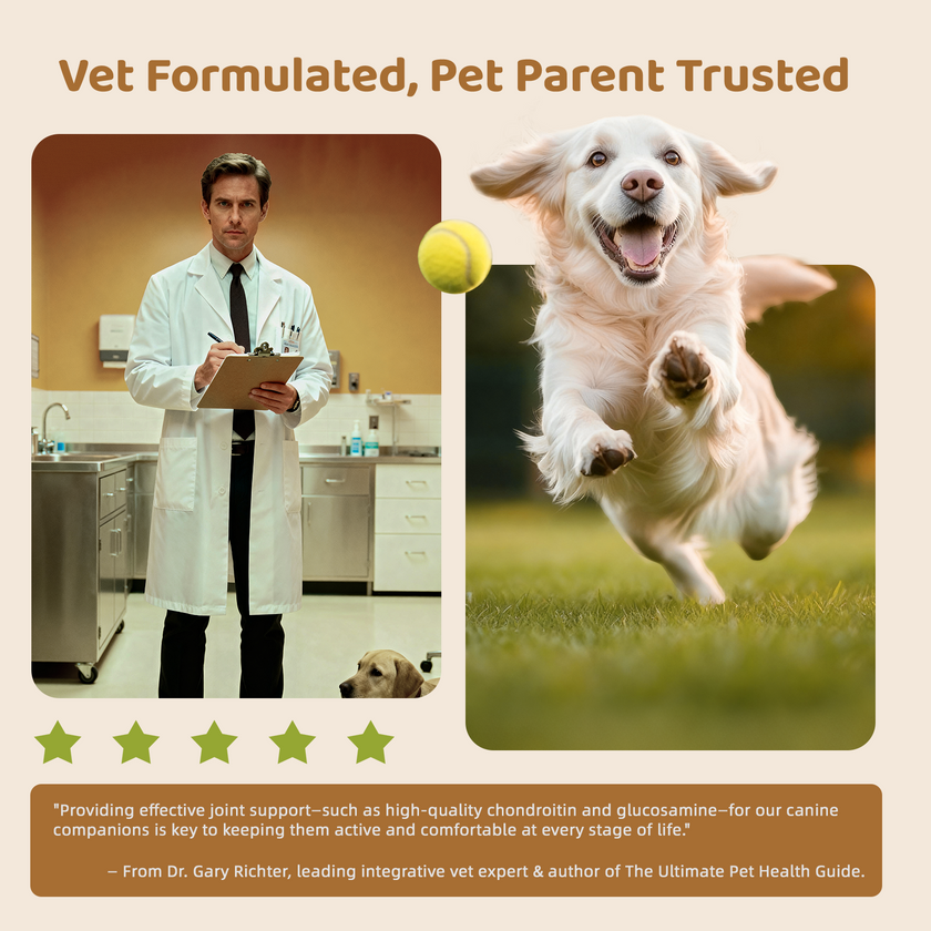 Hip & Joint Support Soft Chews with Glucosamine & Chondroitin—Chicken Flavor