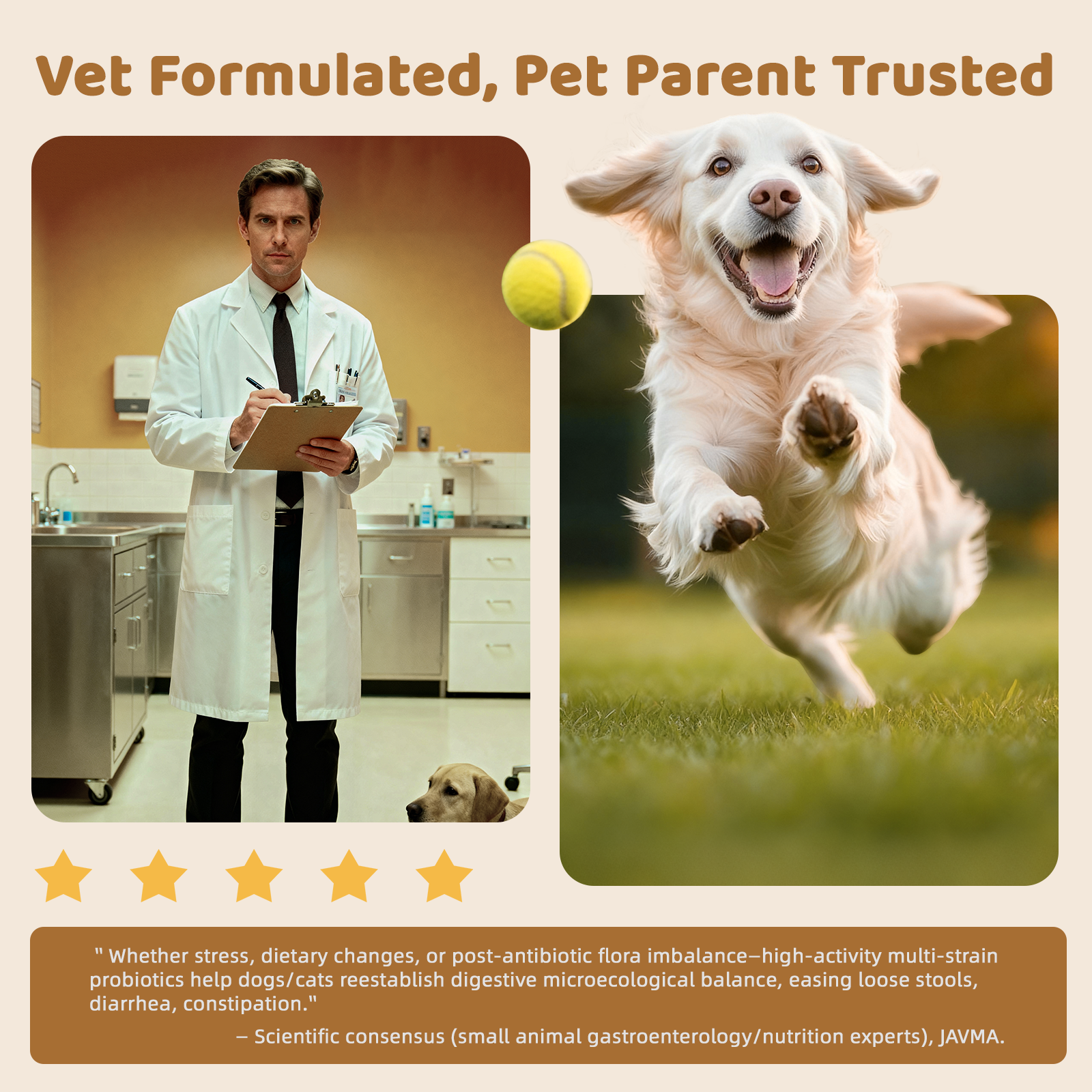 Probiotic Powder for Dogs & Cats – Gut & Digestive Health——8.78 oz