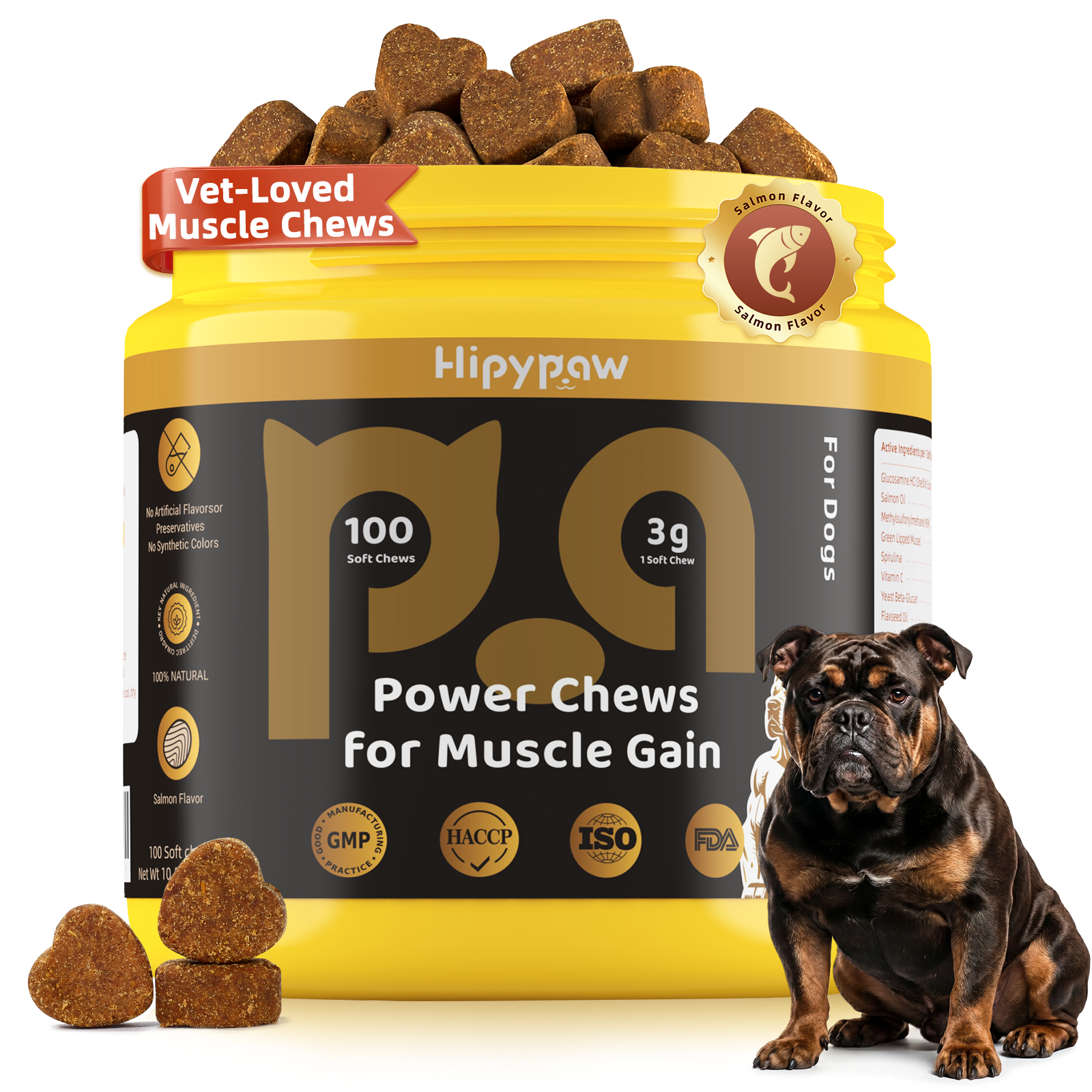 Muscle Builder & Performance Soft Chews—Salmon Flavor