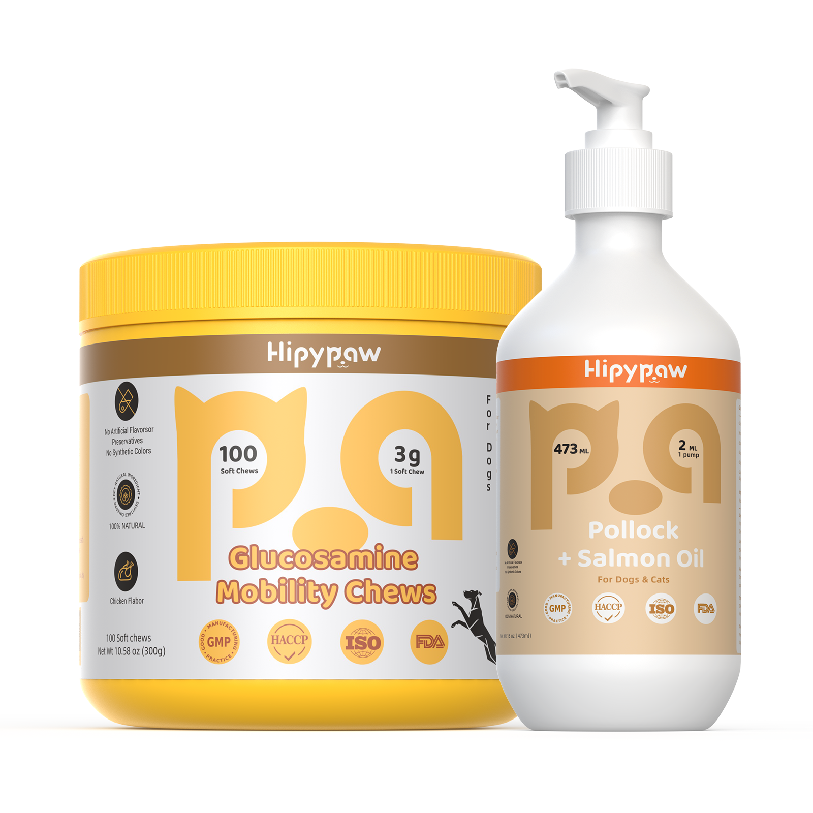 Joint & Mobility Support Duo – Glucosamine + Omega-3 Formula for Dogs